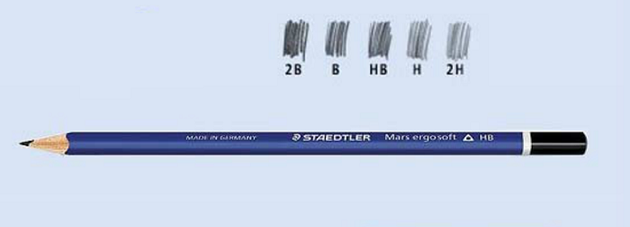 Lápices de durezas 2B y 3H